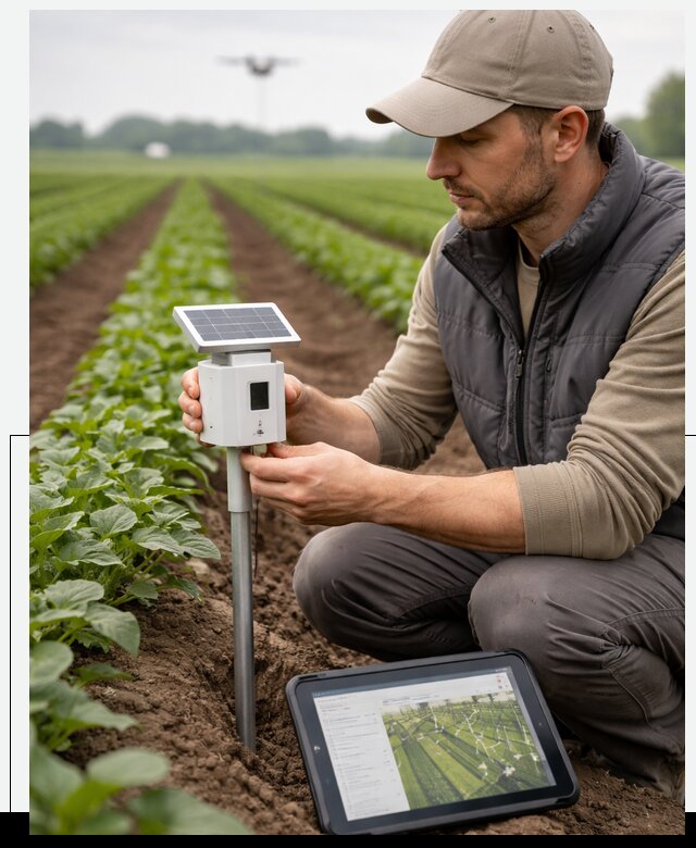 IoT мониторинг сельскохозяйственных полей и контроля в Майкопе