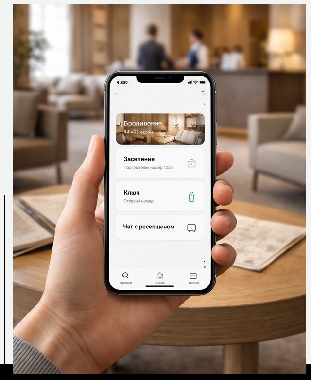 Мобильное приложение для гостей отеля в Майкопе, управление сервисом